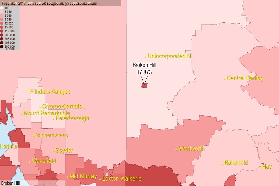 Broken Hill City Nsw Population Lga