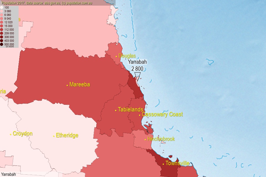 Yarrabah Shire, QLD population (LGA)