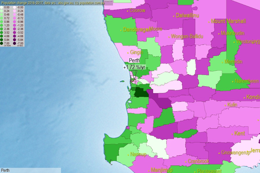 Perth City, WA population (LGA)