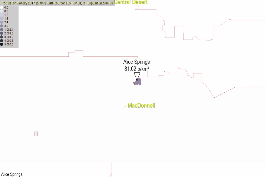 Alice Springs Town, NT population (LGA)