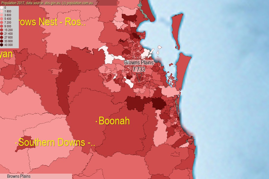 Browns Plains population (SA2)