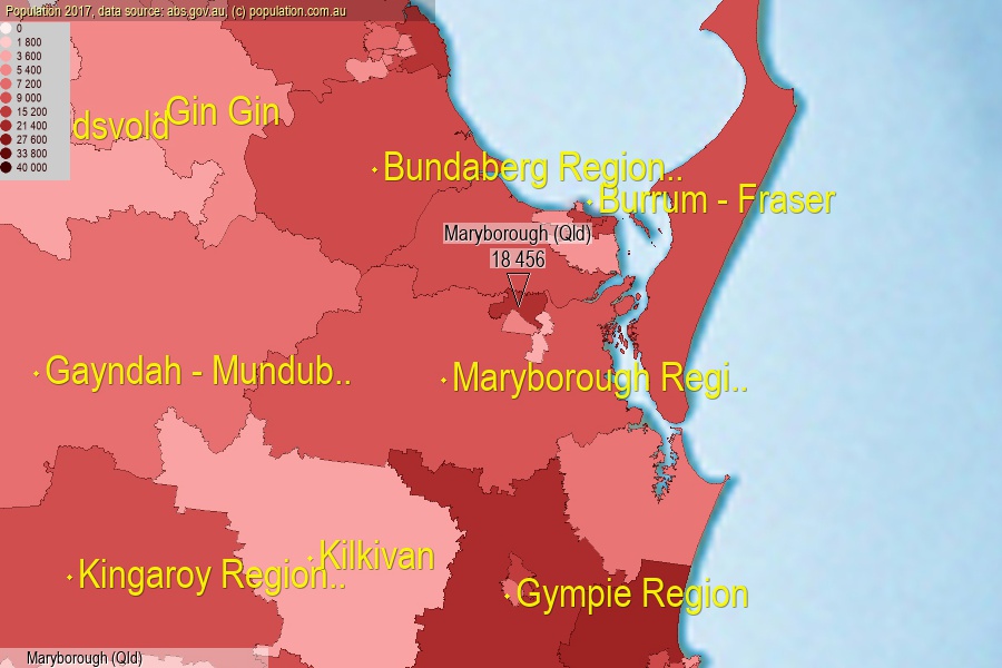 Maryborough (Qld) population (SA2)