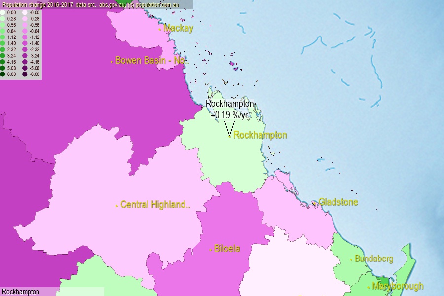 Rockhampton population (SA3)