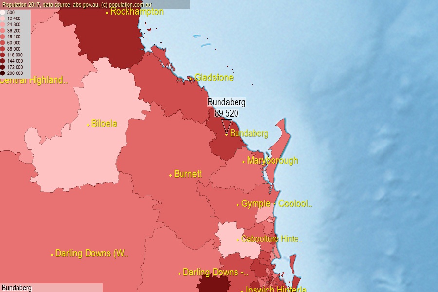 Bundaberg population (SA3)