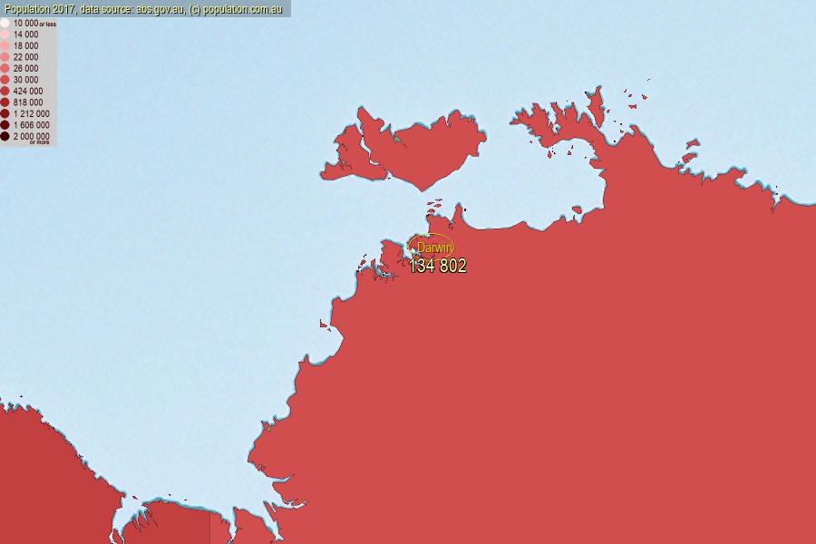 Darwin population (SUA)